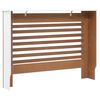 vidaXL Radiator Cover White 112x19x81.5 cm MDF