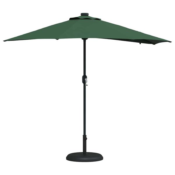 vidaXL Garden Parasol Green 294 x 150 x 223 cm Polyester and Steel