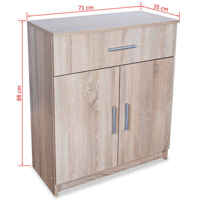 vidaXL Sideboard Engineered Wood 71x35x88 cm Oak