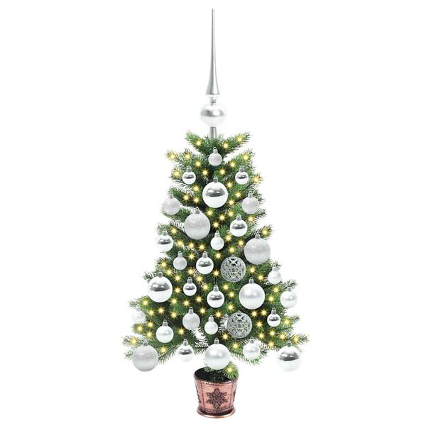 vidaXL Christmas Tree with 150 LEDs with Stand Green 65 cm PE