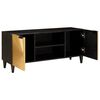 vidaXL TV Cabinet Black and Gold 105 x 33 x 46 cm Engineered wood