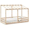 vidaXL Kids' Bed with Roof 90x200 cm Solid Wood Pine