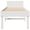 vidaXL Bed Frame without Mattress White 80x200 cm Solid Wood Pine