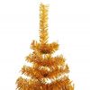 vidaXL Christmas Tree with 300 LEDs with Stand Gold 180 cm PET