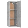 vidaXL TV Cabinets 2 pcs Concrete Grey 30.5x30x90 cm Engineered Wood