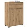 vidaXL Bathroom Cabinet with Drawer Artisan Oak 72.5 x 36.5 x 100 cm