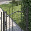 vidaXL Garden Gate with Lock Grey 100 x 150 cm Steel