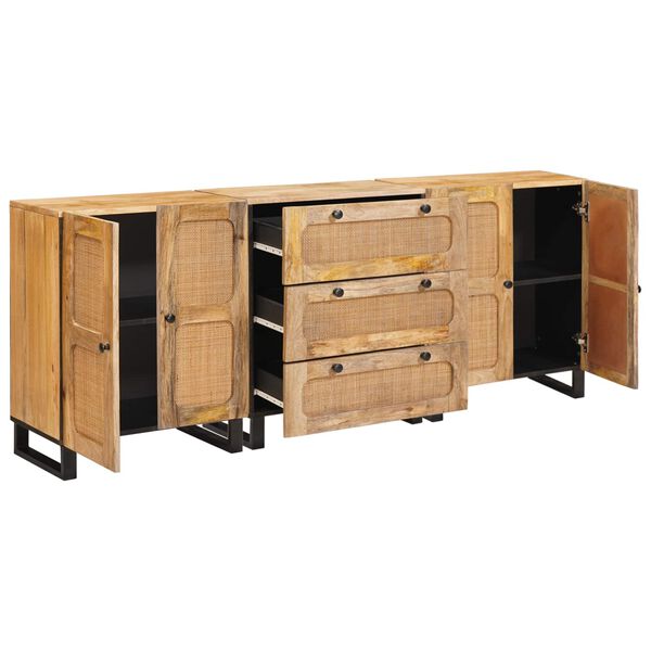 vidaXL Sideboard Brown Solid Mango Wood