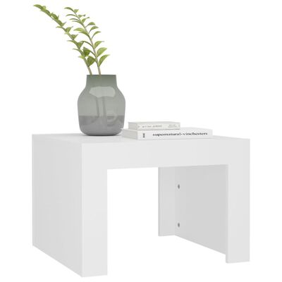 vidaXL Coffee Table White 50x50x35 cm Engineered Wood