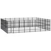 vidaXL Outdoor Dog Kennel Steel 44.24 m&sup2;