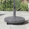 vidaXL Parasol Base Dark Grey Wood look 48 x 48 x 32 cm