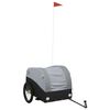 vidaXL Bike Trailer Black and Grey 45 kg Iron