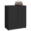 vidaXL Shoe Cabinet Black 59x35x70 cm Engineered Wood