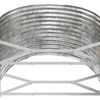 vidaXL Garden Raised Bed Galvanised Steel 396x100x68 cm Silver