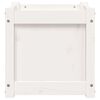 vidaXL Garden Planter White 40x40x40 cm Solid Wood Pine