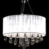 vidaXL Chandelier with 85 Crystals White