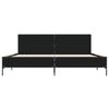 vidaXL Bed Frame without Mattress Black 200x200 cm
