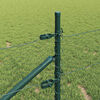 vidaXL Fence Post Green 10 x 0.5 m (25 mm mesh) Steel and PVC