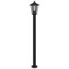 vidaXL Outdoor Floor Lamps 3pcs Black 120 cm Stainless Steel