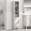 vidaXL Bathroom Tall Cabinet with Shelf FLORO White 35 x 30 x 160 cm