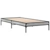 vidaXL Bed Frame without Mattress Grey Sonoma 90x190 cm Single