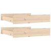 vidaXL Bed Drawers 2 pcs Solid Wood Pine
