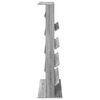 vidaXL Magazine Rack Grey Sonoma 70 x 41 x 156 cm Engineered Wood