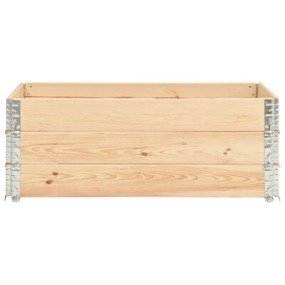 vidaXL Raised Beds 3 pcs 50x150 cm Solid Pine Wood (310055)