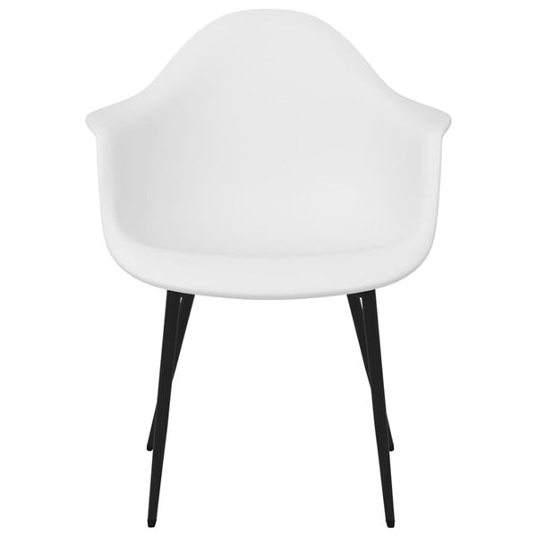 vidaXL Dining Chairs 6 pcs White PP