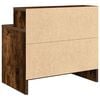 vidaXL Bedside Cabinet with Drawer Smoked Oak 51x31x47 cm