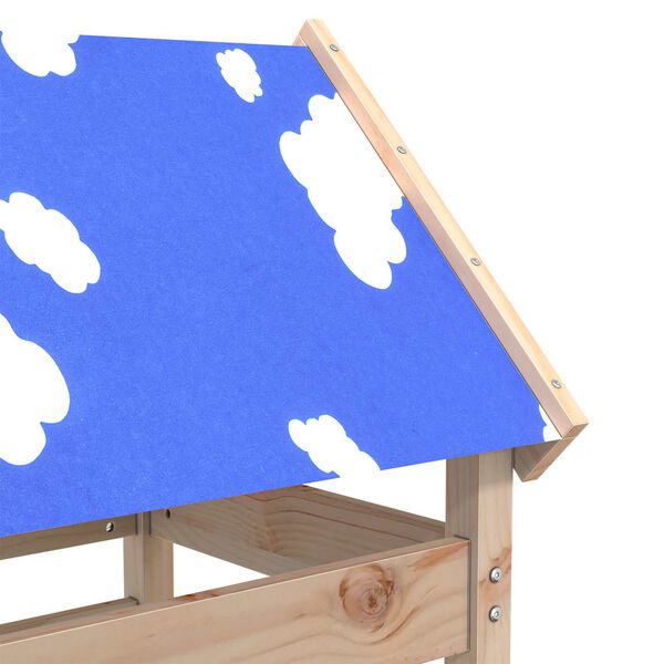 vidaXL Play Tower Brown 52.5 x 85 x 239 cm Solid Pine Wood