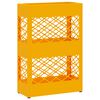 vidaXL Umbrella Stand Mustard yellow 28 x 12 x 41 cm Steel