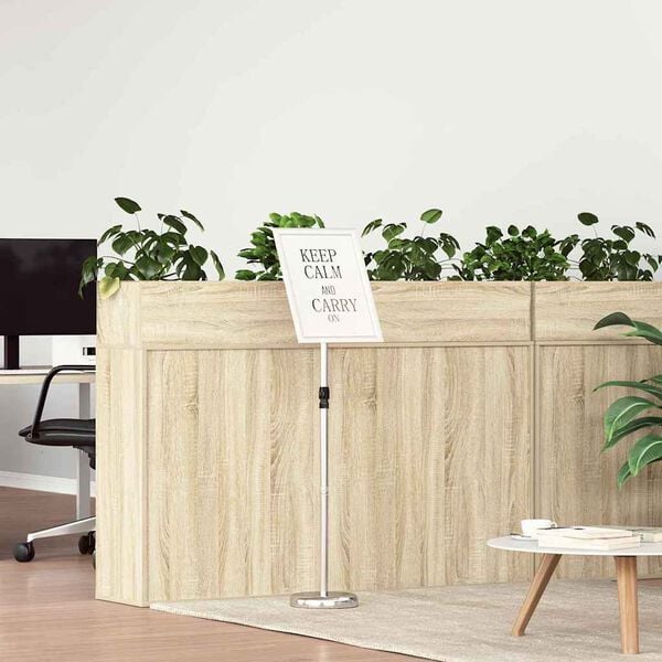 vidaXL Trade Show Displays Silver 30 x 25 x 128 cm Aluminum