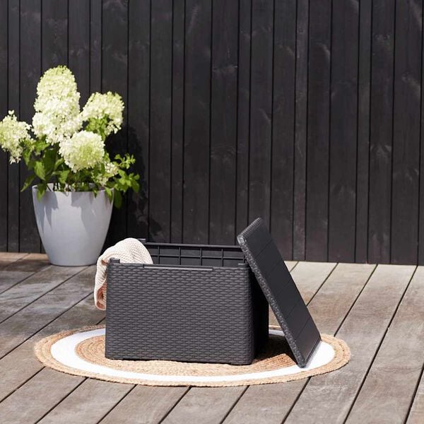 Keter Garden Storage Table Box Claire Graphite