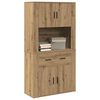 vidaXL Highboard Artisan oak 80 x 33 x 150 cm Engineered wood