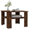 vidaXL Coffee Table Smoked Oak 60x60x42 cm Engineered Wood