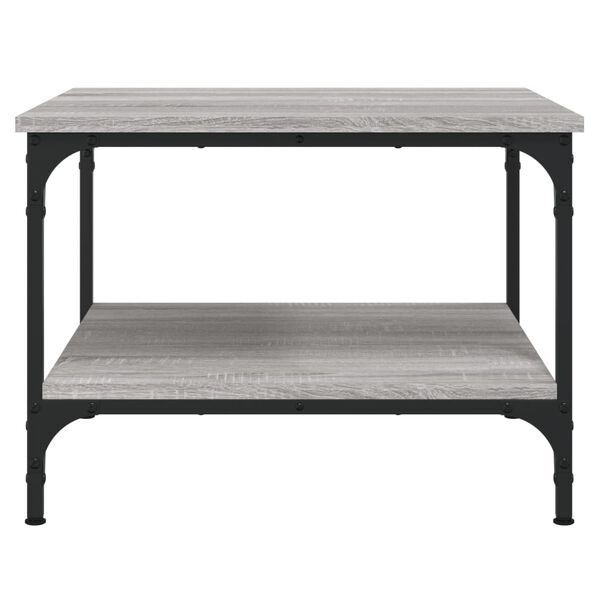 vidaXL Coffee Table Grey Sonoma 55x55x40 cm Engineered Wood