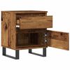 vidaXL Bedside Cabinet Old Wood 40x35x50 cm Engineered Wood