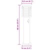 vidaXL Outdoor Floor Lamps with Sensors 3pcs Silver 60 cm Stainless Steel