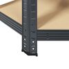 vidaXL 5-Layer Corner Shelf Anthracite Steel&Engineered Wood