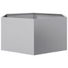 vidaXL Garden Planter Hexagon 104x90x45 cm Galvanized Steel