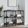 vidaXL Console Table Black 100x29x75 cm Engineered Wood