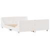 vidaXL Bookcase Bed without Mattress White 120x200 cm Solid Wood