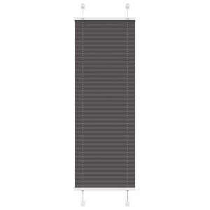 vidaXL Pleated Blind Black 40x100 cm Fabric Width 39.4 cm Polyester