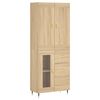 vidaXL Highboard Sonoma Oak 69.5x34x180 cm Engineered Wood