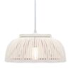 vidaXL Pendant Lamp Bamboo 40 W 30x12 cm Semicircle E27