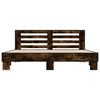 vidaXL Bed Frame without Mattress Smoked Oak 200x200 cm