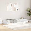 vidaXL Bed Frame with Headboard White 70 x 190 cm Engineered Wood