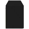 vidaXL TV Wall Cabinet 2 pcs Black 59.5 x 31 x 40 cm Engineered Wood