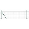 vidaXL Euro Fence with Concrete Base 10 x 0.6 m PVC-Coated Steel Green
